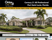 Tablet Screenshot of century21allprofessional.com